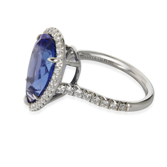 Tiffany & Co. Soleste Pear Tanzanite in Platinum 5.90 CT - Picture 4 of 5